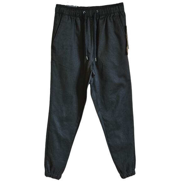 NEW! Boy's Pull On Stretch Twill Jogger Pants Black Small (8) - Picture 1 of 8